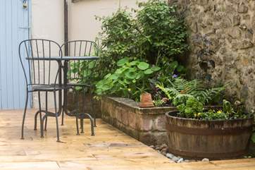 The terrace.
