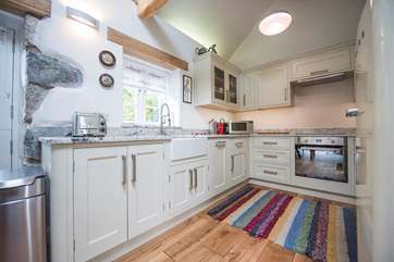 The bespoke kitchen.