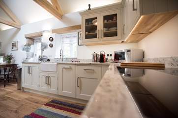 The bespoke kitchen.