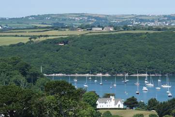 The Helford River is just a short distance from the cottage (not the view from the property).