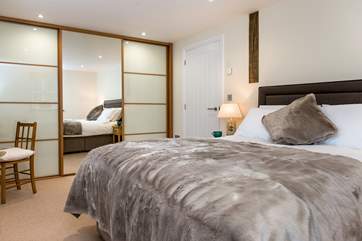 The main bedroom has oddles of storage