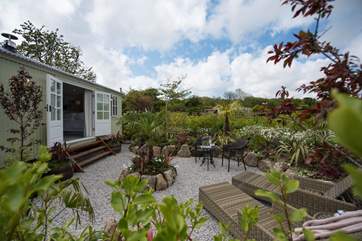 A fabulous patio-area to sit and enjoy the peace and tranquility.