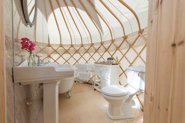 The bathroom is simply stunning . . .
