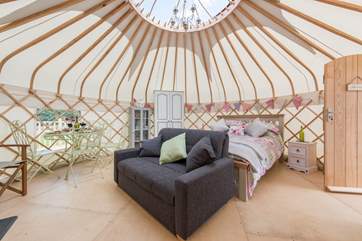 There is even a sofa bed available for a fifth person or just a great place to relax and enjoy the wood-burner.