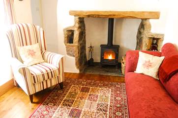 The cosy sitting-room.