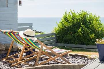 Stay home for a while and pull up a deck chair.