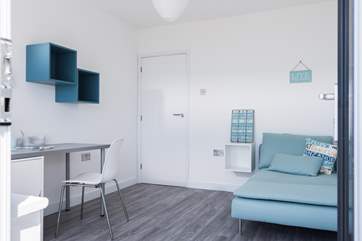 The lower ground study/playroom is a useful space for some quiet time working, reading or just relaxing.