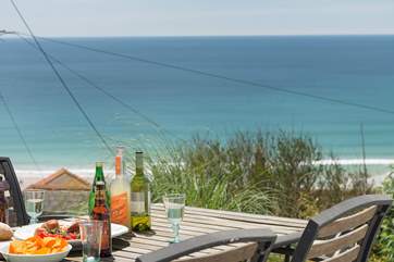 Sit here over lunch before heading off to the beach for a swim.