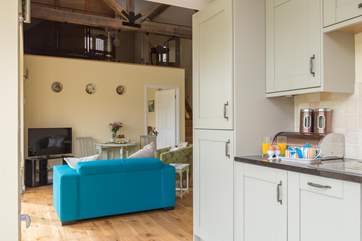 Looking from the kitchen through to the living area.