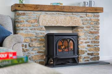 This cosy house has central heating, however the gas-fired wood-burner gives off a warming glow on those grey and colder days.