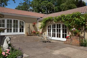 This is the side that you will enter the cottage.