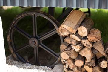 Logs a plenty. All logs are included for your wood-burner.