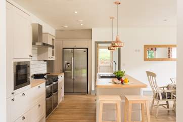 The fabulous kitchen/diner leads through to the utilty-room.