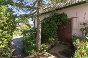 This is the front door to the cottage.