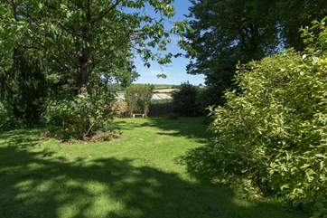 Beyond the garden there are fields and unspoilt countryside views.
