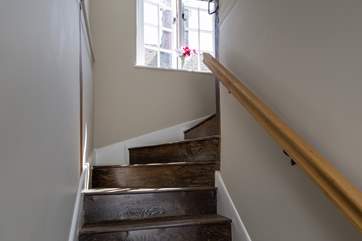 This beautiful staircase has been lovingly restored, it is not suitable for a stair-gate.