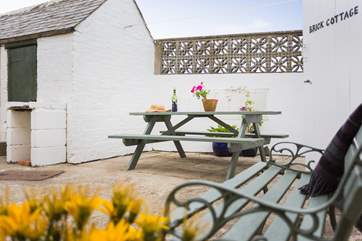 It is also a little sun-trap in the summer months and a great spot to enjoy a drink or barbecue.