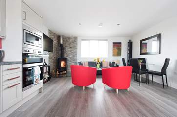 Relax in front of the wood-burner.