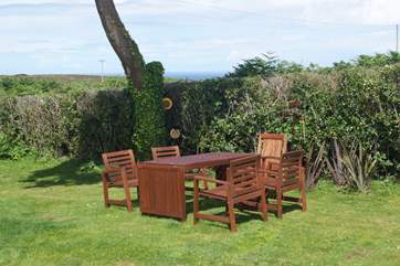 Sea views from your area of garden.