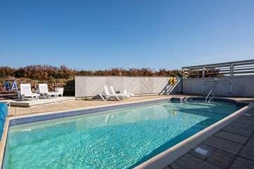 The wonderful outdoor swimming pool.