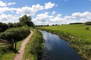 You can walk or cycle for miles along the tow path. You will need to cross over a little bridge but access is very nearby - a short walk through the owners' land from the property.
