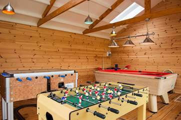 ...and a communal games-room which has table-football, pool and a whole host of other games and toys to play with.