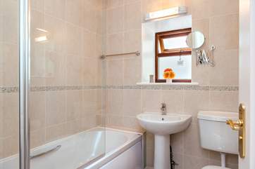 The bathroom.