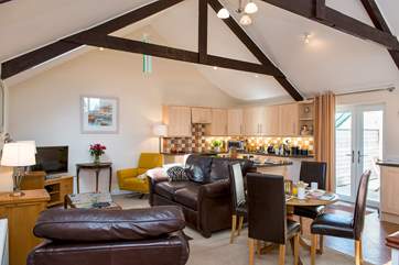 The lovely open plan living area.