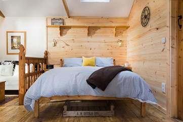 The comfy king-size bed.