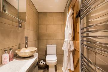 The Owners have provided fluffy white robes for you to wrap up in after your shower.