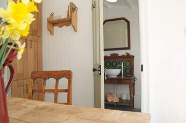 The en suite shower-room in the cabin is surprisingly spacious.