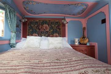 A comfy bed to return to after a day of exploring.