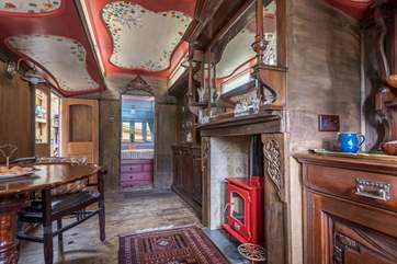 The inside of Sanger's Showman's Wagon is just magical.