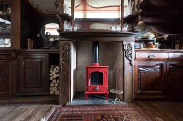 The gorgeous living-room is surprisingly spacious.