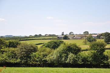 The gorgeous countryside view from Sangers.