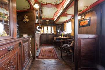 Showman's Wagons used to be known as 'palaces on wheels' and you can really see why at Sanger's.