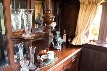 There are tea and coffee making facilities and a mini-fridge in the cupboard too - perfect for when making that morning cuppa.