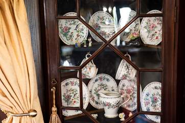 More beautiful crockery on display.