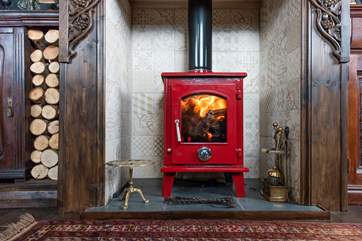 The multi-burner will keep you cosy whatever the weather.