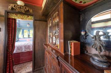 The entrance into Sanger's leads straight into the living-area and the gorgeous bedroom is off to the left-hand side.