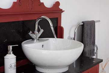 It wouldn't be glamping without running water and a proper flushing loo.