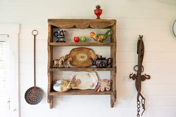 The pretty and thoughtful details are carried through into the cabin.