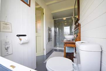 There is also a handy shower-room in the cabin.