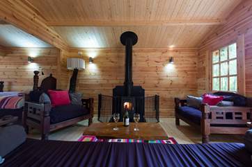 Cuddle up around the wood-burner.