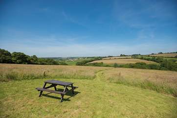 You can even take a walk up to this picnic bench positioned at the top of the valley to take advantage of the lovely views.