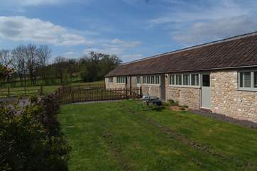 Absolute is the cottage at the far end of this beautiful barn conversion.