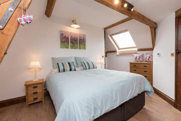 This is one of the two double bedrooms. The beds are super comfortable and there is plenty of storage space too.