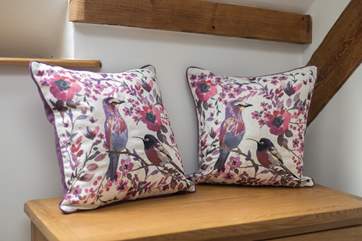 Throughout the cottage there are friendly and colourful touches to make you feel very much at home.