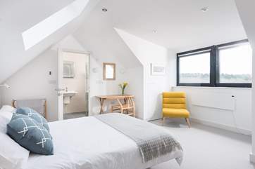 Bedroom 1 looks out over the meadow and countryside.
