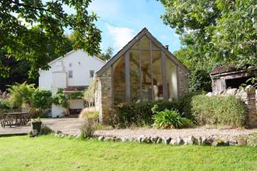 The double height extension houses the wonderful kitchen/dining-room.